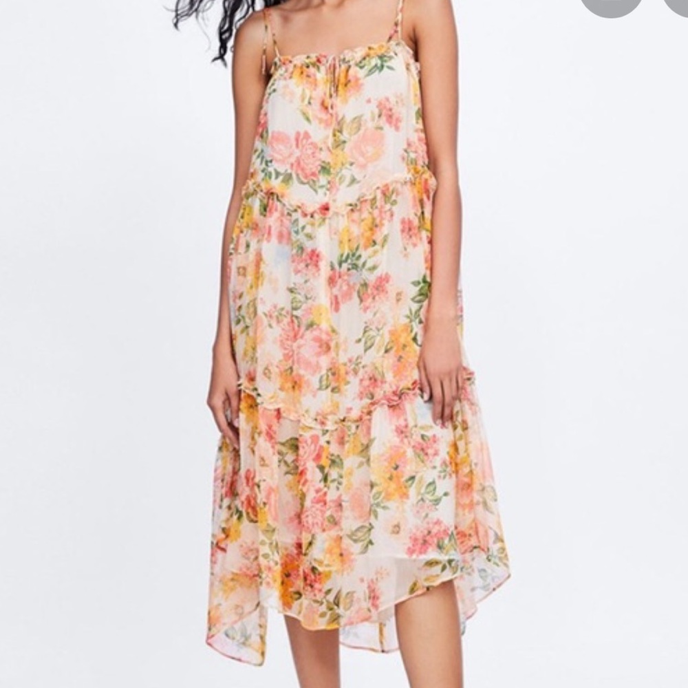 Zara floral dress (Size XS)